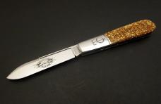 Great Eastern Cutlery #15 TC Barlow Glitter Gold Acrylic GEC 152121