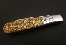 Great Eastern Cutlery #15 TC Barlow Glitter Gold Acrylic GEC 152121