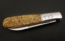 Great Eastern Cutlery #15 TC Barlow Glitter Gold Acrylic GEC 152121