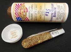 Great Eastern Cutlery #15 TC Barlow Glitter Gold Acrylic GEC 152121