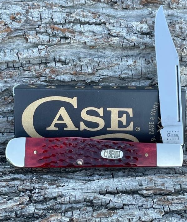 CASE XX *** 2000 MILLENIUM SET RED JIGGED BONE CHEETAH CASE XX *** 2000 MILLENIUM SET RED JIGGED BONE CHEETAH