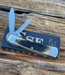 CASE XX *** 2005 OLIVE GREEN BARNBOARD JIGGED BONE LARGE GUNSTOCK