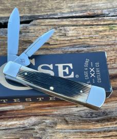 CASE XX *** 2005 OLIVE GREEN BARNBOARD JIGGED BONE LARGE GUNSTOCK