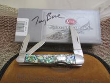 Case XX 2014 Tony Bose Abalone Wharncliff Split Back Whittler Pattern # TB832014 154CM