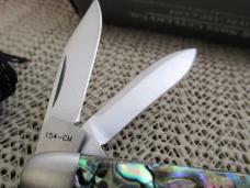 Case XX 2014 Tony Bose Abalone Wharncliff Split Back Whittler Pattern # TB832014 154CM