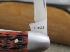 Case XX 2014 Tony Bose Chestnut Bone Wharncliff Split Back Whittler Pattern # TB632014 154CM