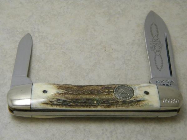 Queen NKCA 1981 Stag Big Cigar Knife 