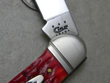 Case XX USA 62131 8 Dot Red and Green Bone Canoe Knife 