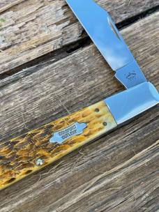 CASE XX *** 2012 BRADFORD CUTLERY BURNT JIGGED BONE GRAND DADDY BARLOW