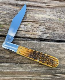 CASE XX *** 2012 BRADFORD CUTLERY BURNT JIGGED BONE GRAND DADDY BARLOW