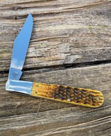 CASE XX *** 2012 BRADFORD CUTLERY BURNT JIGGED BONE GRAND DADDY BARLOW