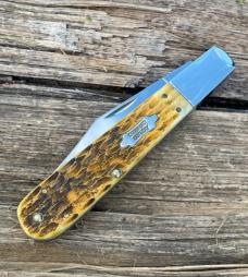 CASE XX *** 2012 BRADFORD CUTLERY BURNT JIGGED BONE GRAND DADDY BARLOW