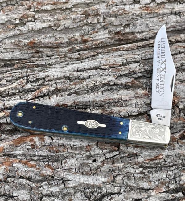 CASE XX *** 1998 BLUE JIGGED BONE LIMITED EDITION MINT SET GRAND DADDY BARLOW CASE XX *** 1998 BLUE JIGGED BONE LIMITED EDITION MINT SET GRAND DADDY BARLOW