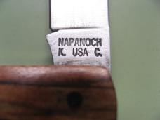 DANIELS FAMILY KNIFE BRANDS-NAPANOCH KNIFE CO.-LITTLE MAN JACK-HOLY LAND OLIVEWOOD #1