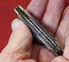  1993 CASE XX USA PEANUT WITH CUSTOM FILE WORK AND ABALONE HANDLES  (M.O. OR CHECK )