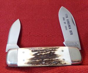 TAYLOR CUTLERY BI-CENTENNIALVIRGINIA COMMONWEALTH ELPHANT TOE JAPAN 1976 CHECK OR MONEY ORDER
