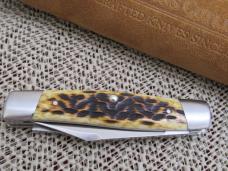 Case XX 2015 Tony Bose Peach Seed Jigged Antique Bone  Cattle Knife Pattern # TB632015  154CM
