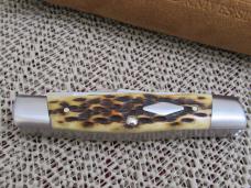 Case XX 2015 Tony Bose Peach Seed Jigged Antique Bone  Cattle Knife Pattern # TB632015  154CM