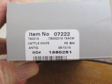 Case XX 2015 Tony Bose Peach Seed Jigged Antique Bone  Cattle Knife Pattern # TB632015  154CM