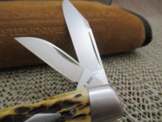 Case XX 2015 Tony Bose Peach Seed Jigged Antique Bone  Cattle Knife Pattern # TB632015  154CM