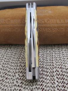 Case XX 2015 Tony Bose Peach Seed Jigged Antique Bone  Cattle Knife Pattern # TB632015  154CM