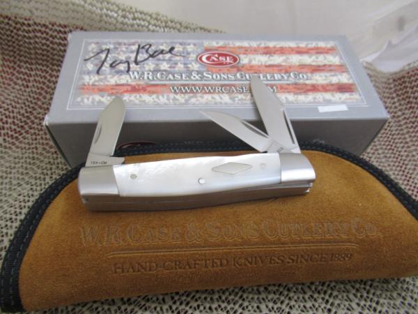Case XX 2015 Tony Bose Mother of Pearl Cattle Knife Pattern # TB832015 154CM Case XX 2015 Tony Bose Mother of Pearl Cattle Knife Pattern # TB832015 154CM