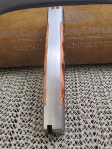 Case XX 2015 Tony Bose Peach Seed Chestnut Bone  Cattle Knife Pattern # TB632015  154CM