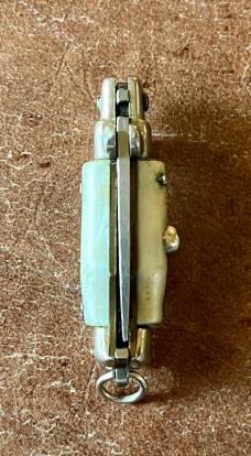 Imitation Mother Of Pearl Miniature Switchblade Knife, Older Style From Italy