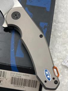 Zero Tolerance ZT0220 Anso S35VN TI Flipper New In Box Discontinued