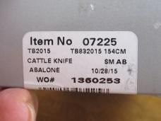 Case XX 2015 Tony Bose  Abalone Cattle Knife Pattern # TB832015  154CM
