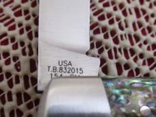 Case XX 2015 Tony Bose  Abalone Cattle Knife Pattern # TB832015  154CM