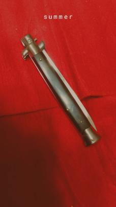 11" Vintage Stiletto Italy Dark horn. 