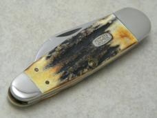 Case MM USA 2000 Stag 5270 SS Millennium Sleeveboard Sunfish Knife