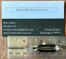 Miniature Keychain Switchblade Knife, Japan, Used