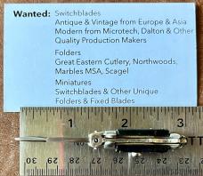 Miniature Keychain Switchblade Knife, Japan, Used