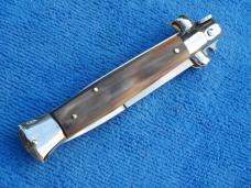 New 9" Renzo Beltrame Italian Stiletto Genuine French tip-Horn Handles- SS Bayonet Grind Blade