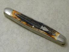 Queen City Titusville PA Classics #66 Western IN Knife Club Stag Muskrat Knife NIB