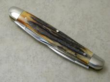 Queen City Titusville PA Classics #66 Western IN Knife Club Stag Muskrat Knife NIB