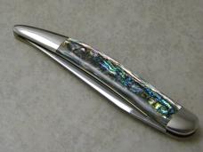 Schatt & Morgan 2003 Collectors Show Abalone Toothpick Knife NIB