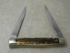 Queen City Titusville PA #27 Classics Burnt Stag Muskrat Knife NIB