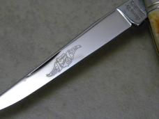 Queen City Titusville PA #27 Classics Burnt Stag Muskrat Knife NIB