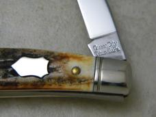 Queen City Titusville PA #27 Classics Burnt Stag Muskrat Knife NIB