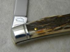 Queen City Titusville PA #27 Classics Burnt Stag Muskrat Knife NIB