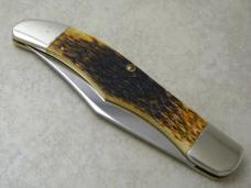 Case Brothers Cutlery Western IN Knife Club Bone 6165 Folding Hunter Knife NIB