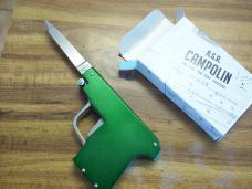 A.G.A. Campolin Rare Italian Gun Knife in Green Circa 2019 UNUSED W/Box
