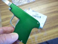 A.G.A. Campolin Rare Italian Gun Knife in Green Circa 2019 UNUSED W/Box