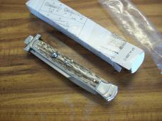 A. G. A. Campolin Maniago, Italy Maltese Cross Bayonet 11 Incher Lockback W/Genuine Stag/Antler NIB