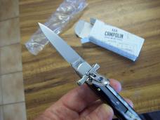 A. G. A. Campolin Dominus Lever Maltese Cross 6 Incher W/Brazilian Horn Handles  NIB