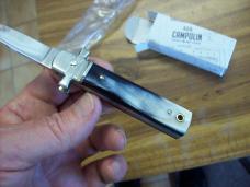 A. G. A. Campolin Dominus Lever Maltese Cross 6 Incher W/Brazilian Horn Handles  NIB