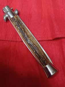 11" Vintage Stiletto Italy Stag horn. 